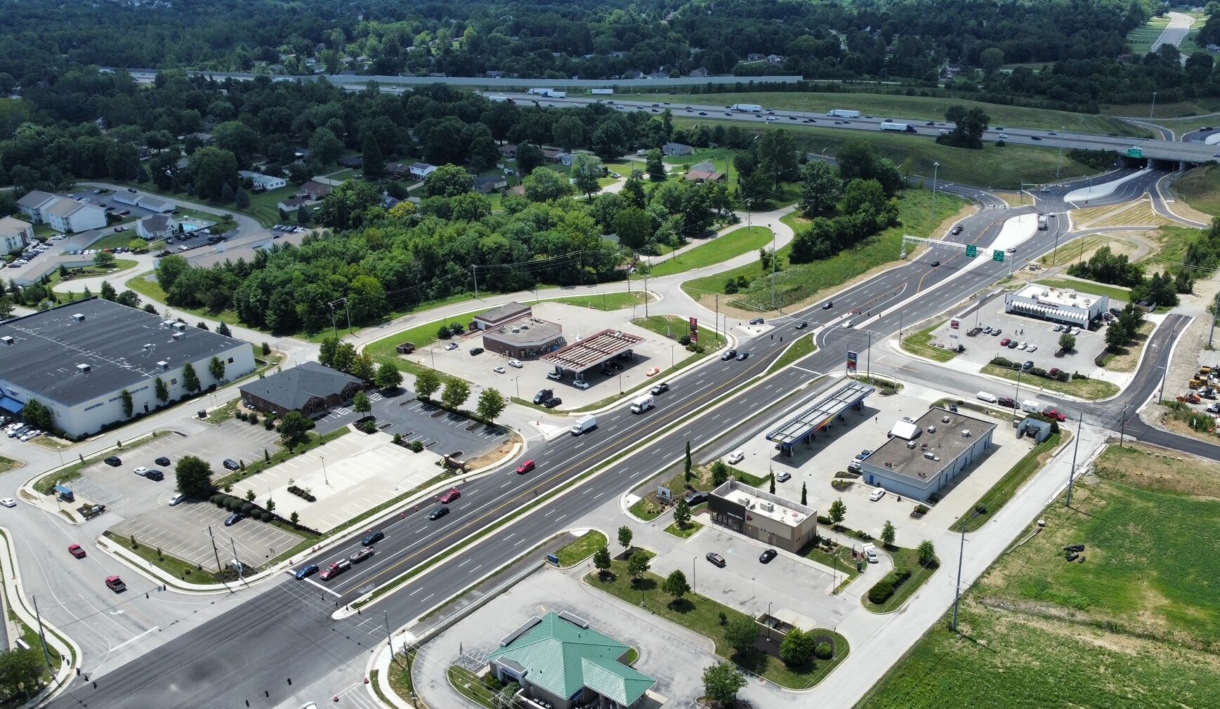 Mt Zion Road near Florence KY retail development site